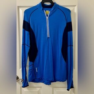 Icebreaker GT Men's Merino 150 Long Sleeve QUARTER Zip Thermal Top Men’s Large